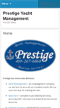 Mobile Screenshot of prestigeyachtmanagement.com